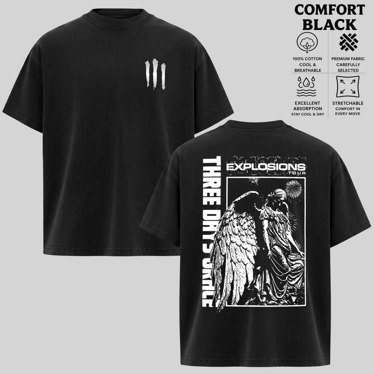 Three Days Grace Explosions Tour Tshirt & hoodie