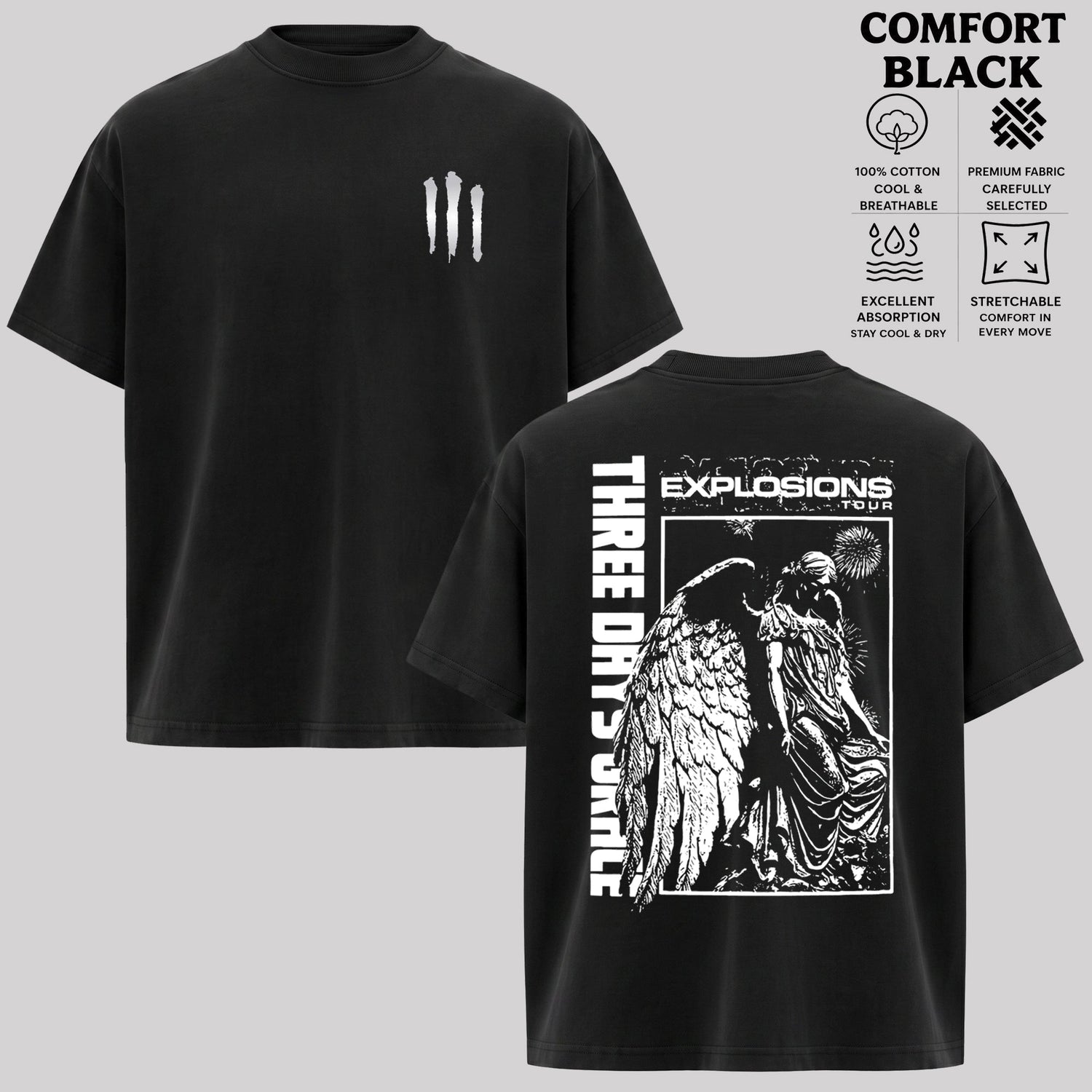 Three Days Grace Explosions Tour Tshirt & hoodie