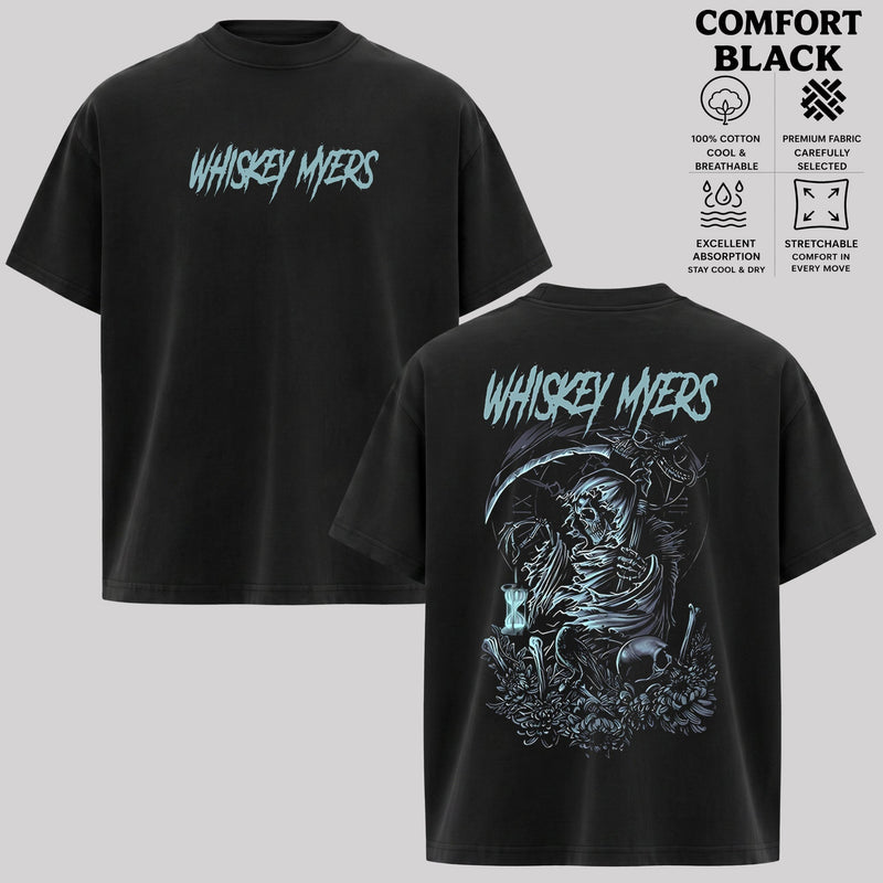 Whiskey Myers Tour Style Skull Graphic Shirt & Hoodie
