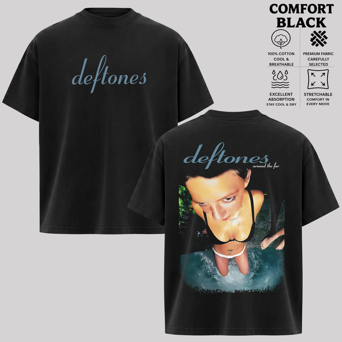 Vintage Deftones around the fur cat band t-shirt & hoodie