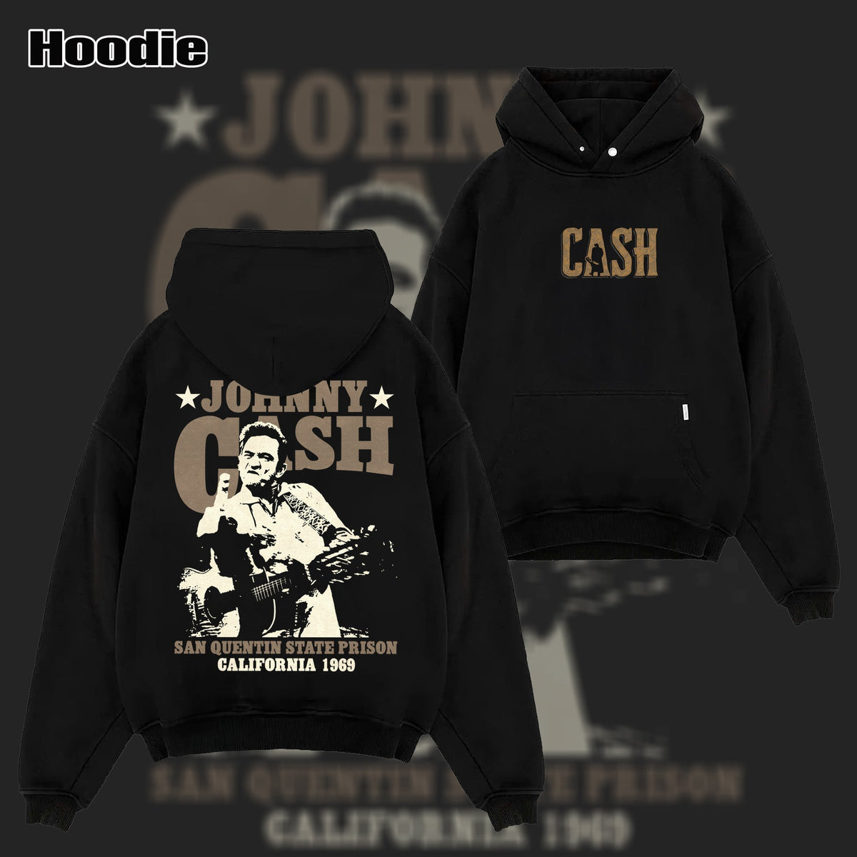 Vintage Johnny Cash San Quentin State Prison 1969 Shirt & Hoodie