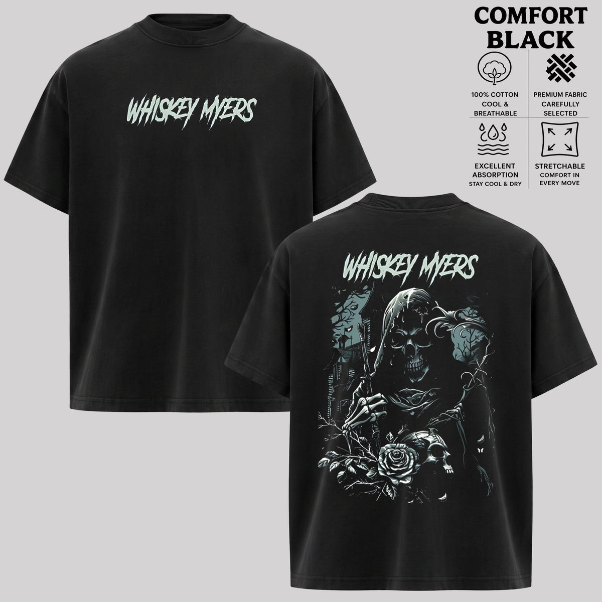 Whiskey Myers Death Reaper Artwork T-Shirt & Hoodie