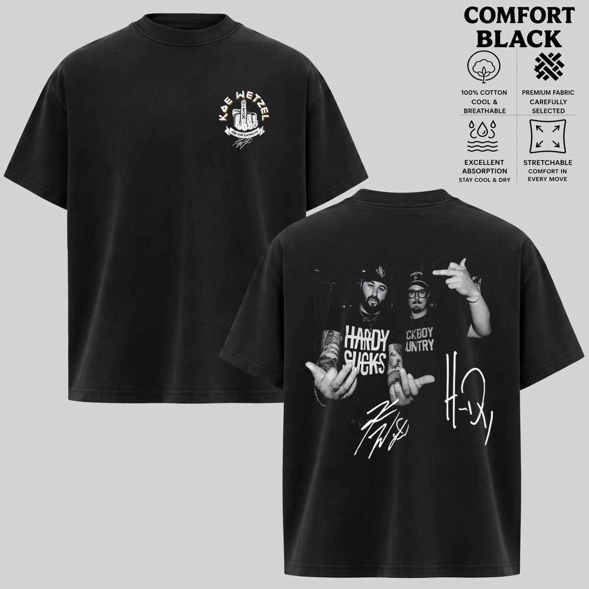 New Rare Hardy And Koe Wetzel Shirt & Hoodie