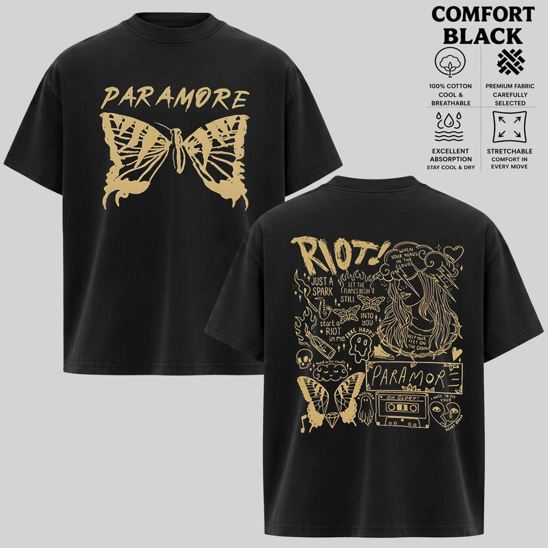 Paramore Riot Butterfly Graphic T-Shirt & Hoodie