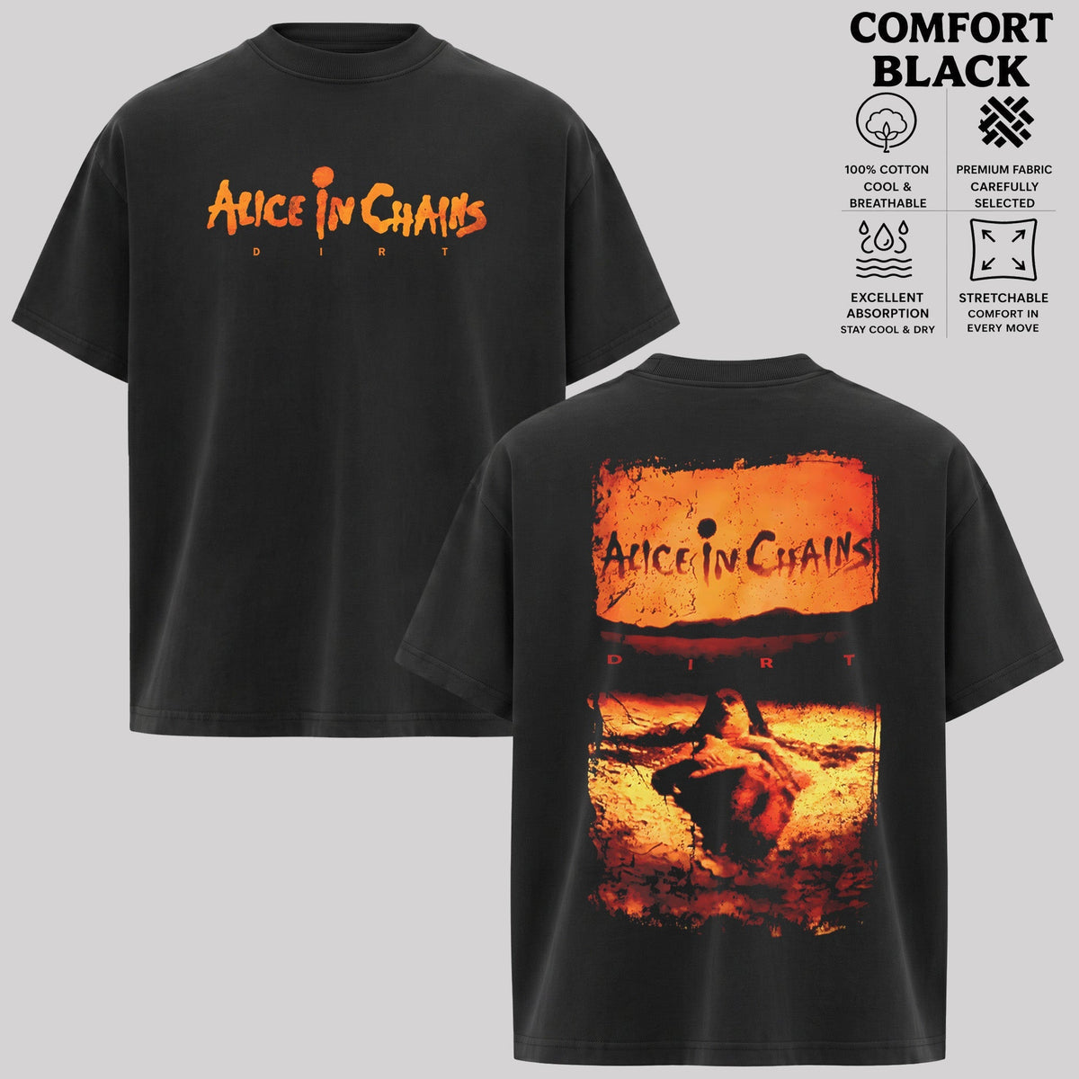 Retro Alice in Chains Dirt Album Cover T-Shirt  & Hoodie