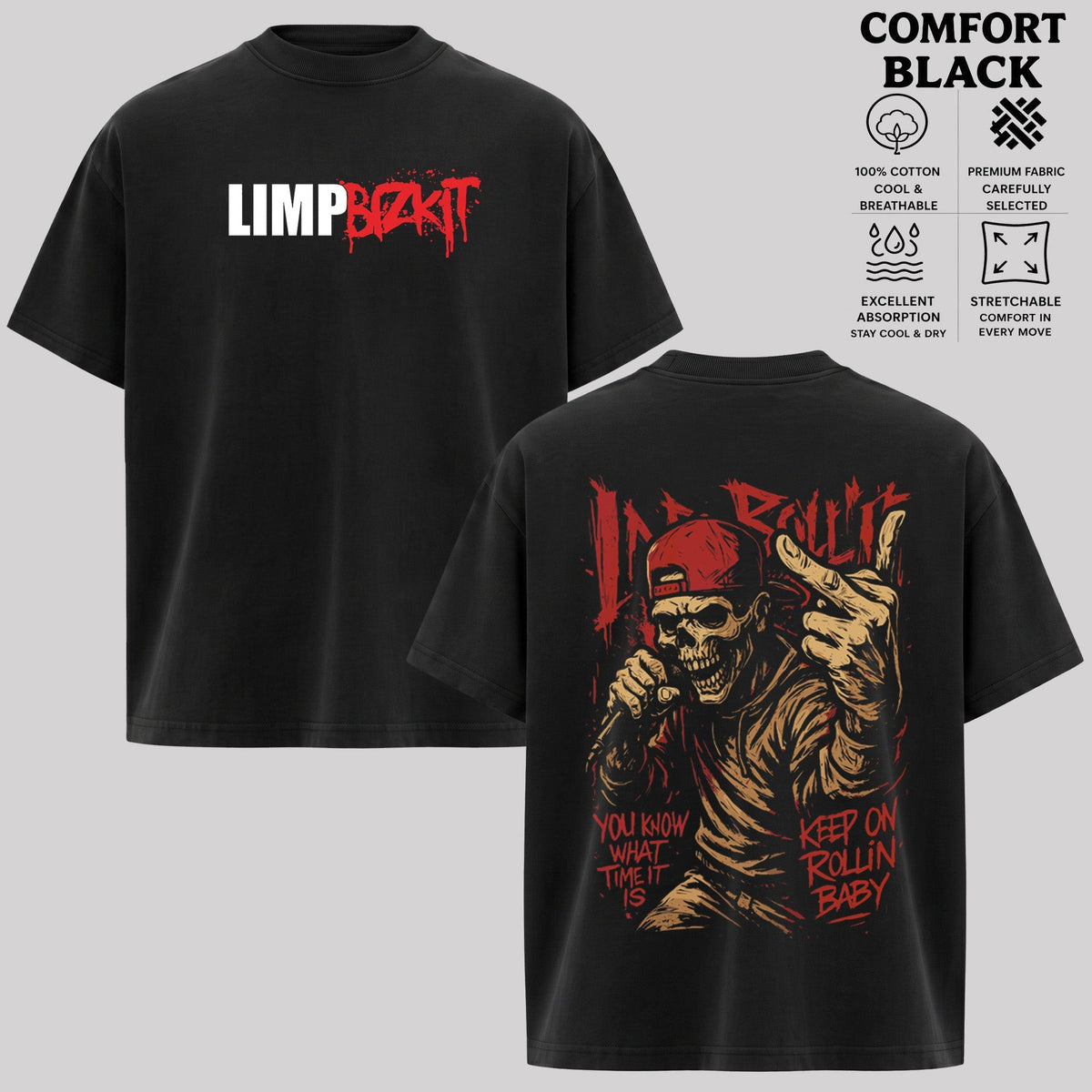 Retro Limp Bizkit Music Men's T Shirt & Hoodie