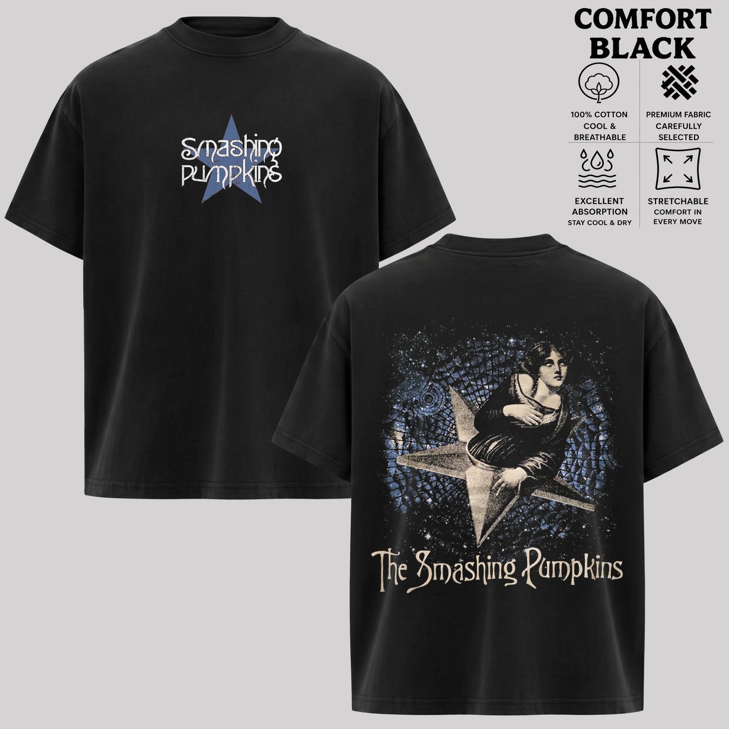 The Smashing Pumpkins Star Girl Graphic T-Shirt & Hoodie