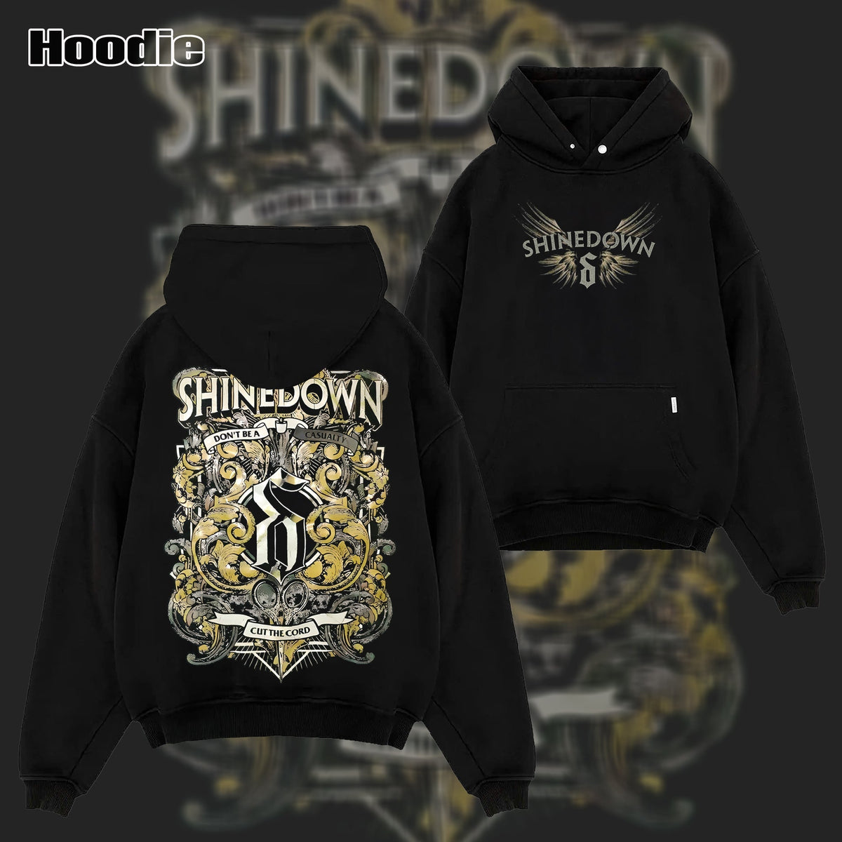 Vintage Shinedown Ornamental Scissors T-Shirt & Hoodie