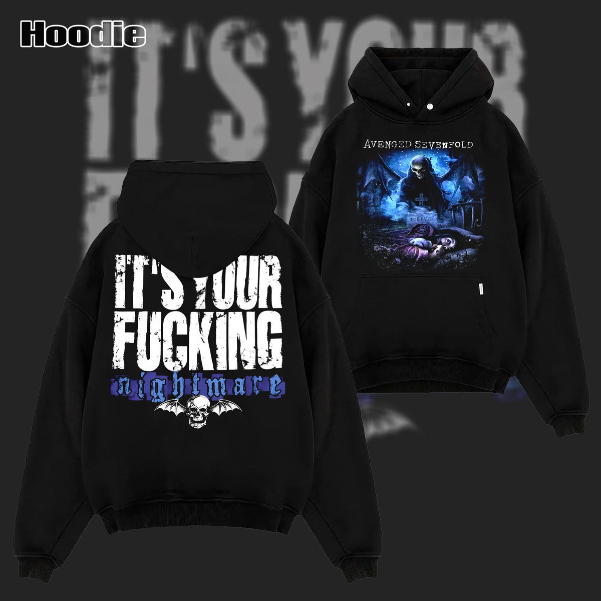 Avenged Sevenfold Winged Death A7X Rock T-shirt & Hoodie