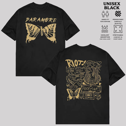 Paramore Riot Butterfly Graphic T-Shirt & Hoodie