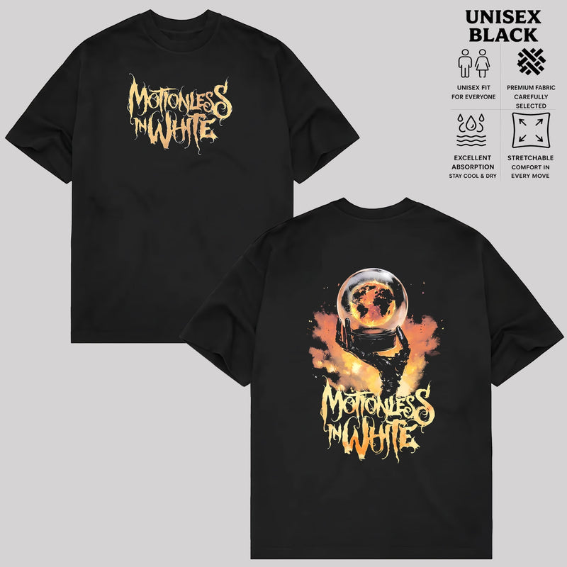 Retro Motionless In White Scoring The End Of The World T-shirt , MIW T-Shirt & Hoodie