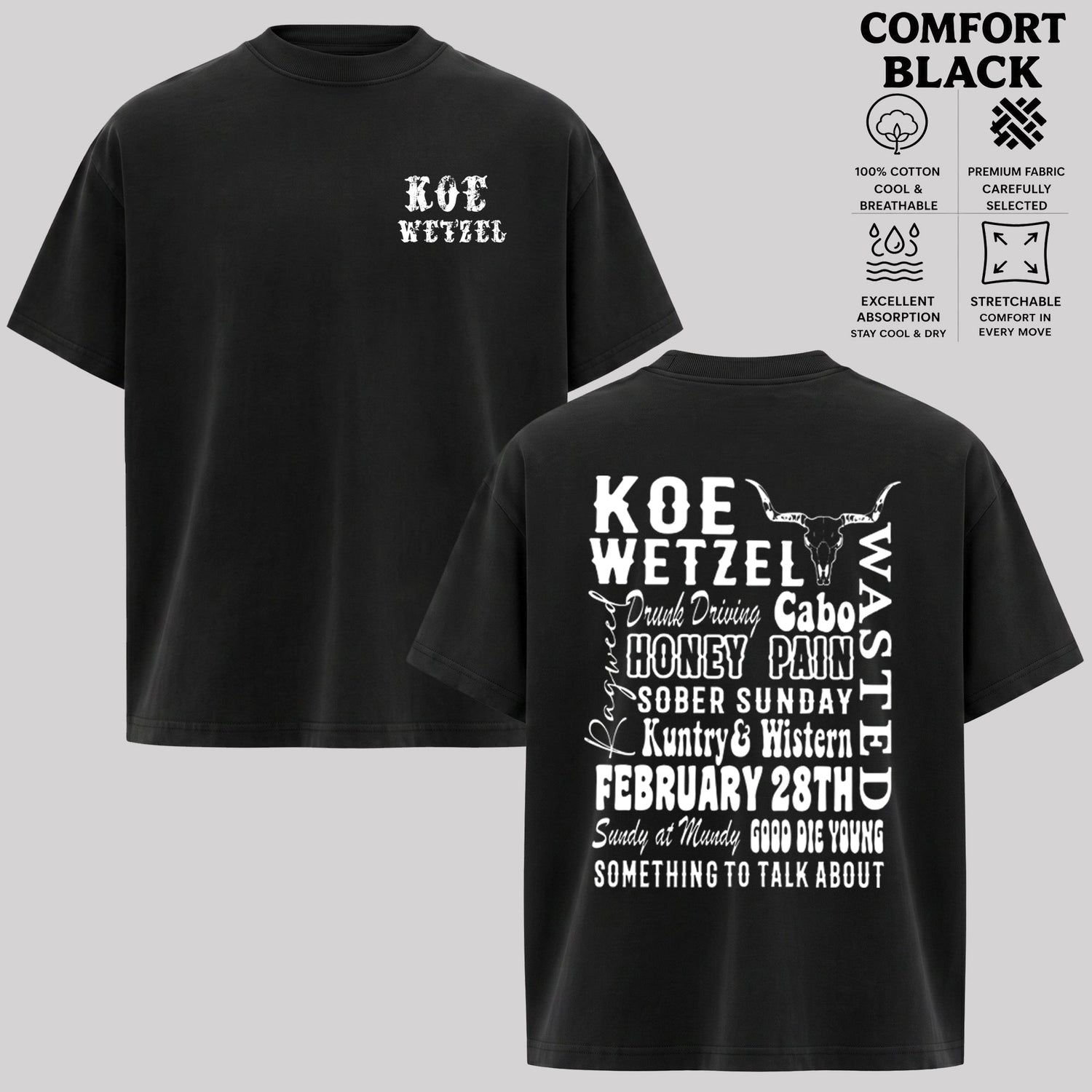 Koe Wetzel Vintage Country Music T-Shirt & Hoodie