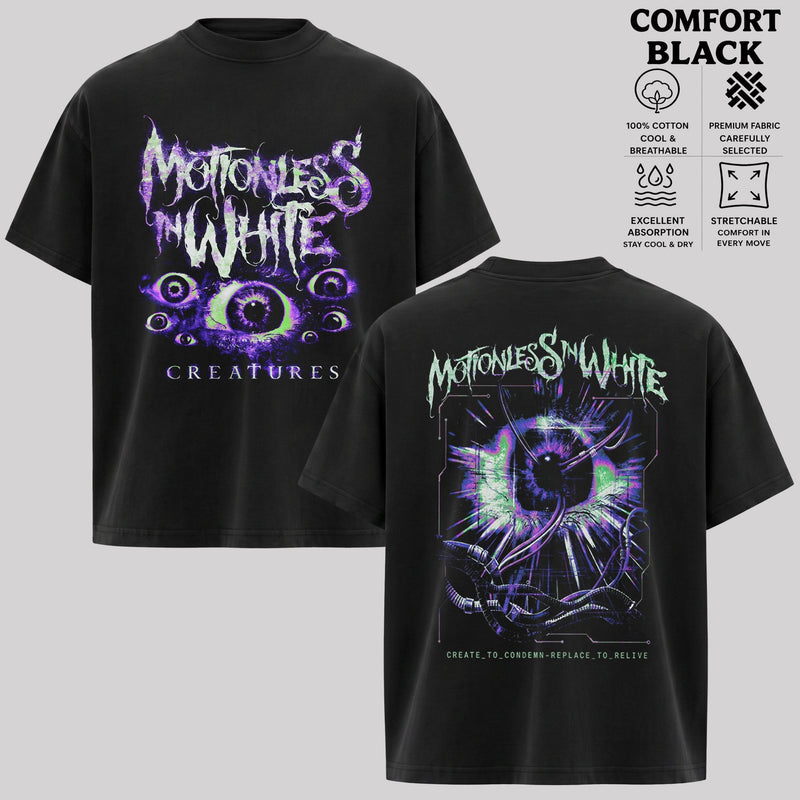 Retro Motionless In White Sign Of Life Eye T-Shirt , MIW T-Shirt & Hoodie.