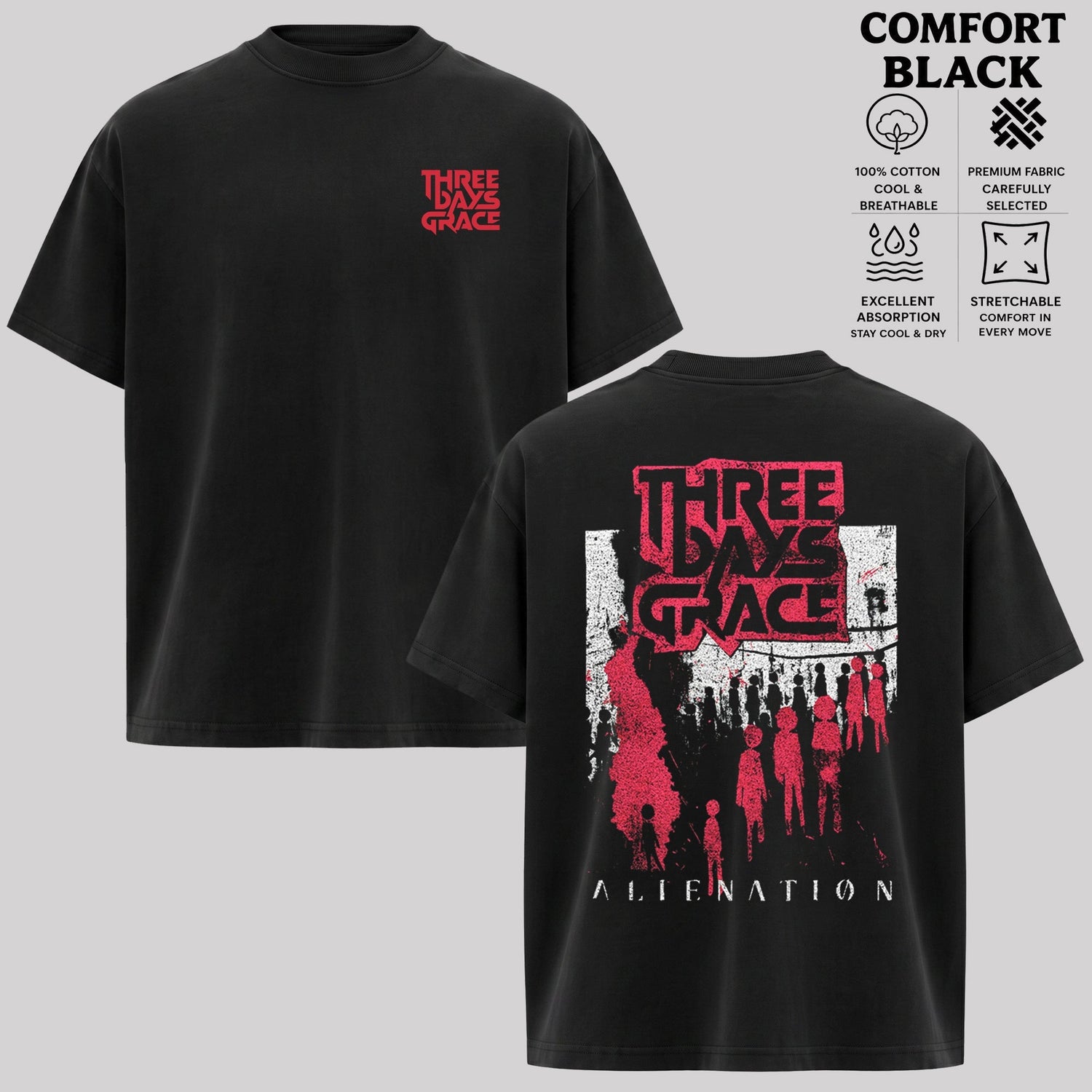 Vintage Three Days Grace Alienation Tour T-shirt & hoodie