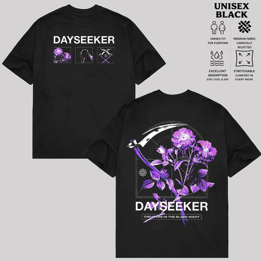 Dayseeker Gothic Floral Graphic T-Shirt & Hoodie