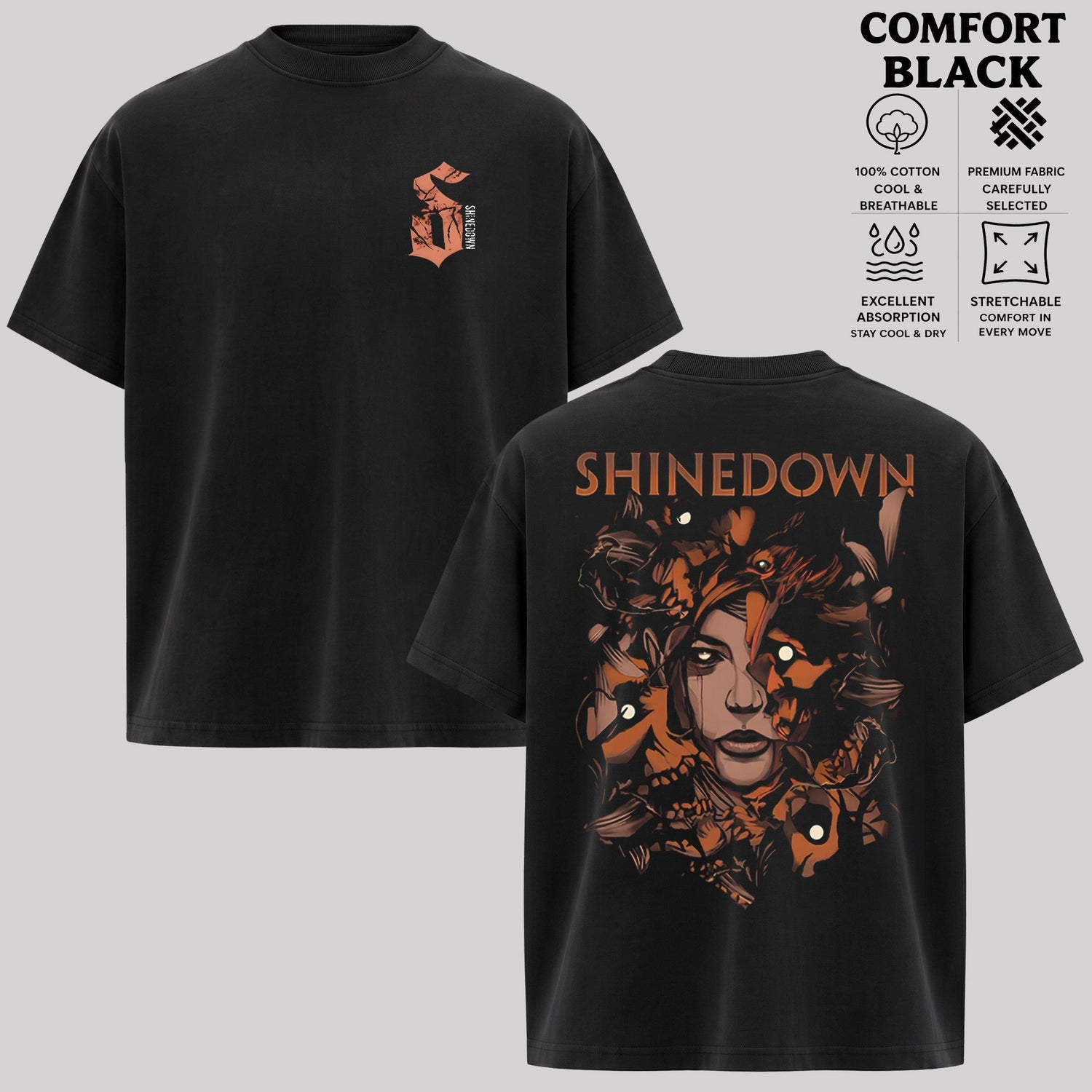 Vintage Shinedown My Monsters Are Real by Wildner Lima T-shirt & Hoodie