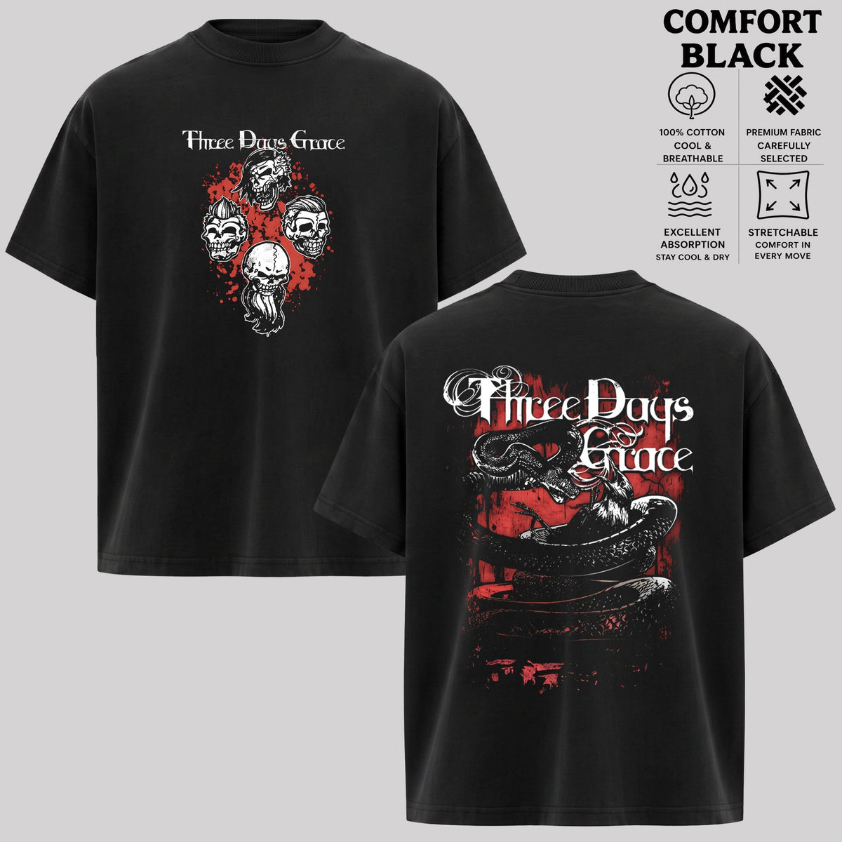 Three Days Grace T Shirt Tee men And Women T-shirt & hoodie