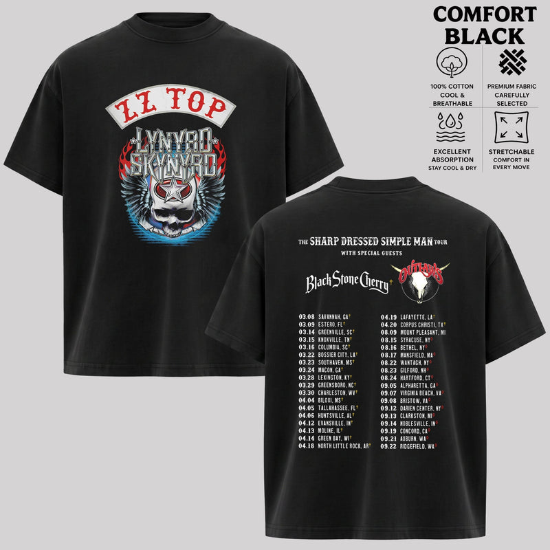 Vintage Lynyrd Skynyrd ZZ Top Tour T-shirt , Lynyrd Skynyrd T-Shirt & Hoodie.