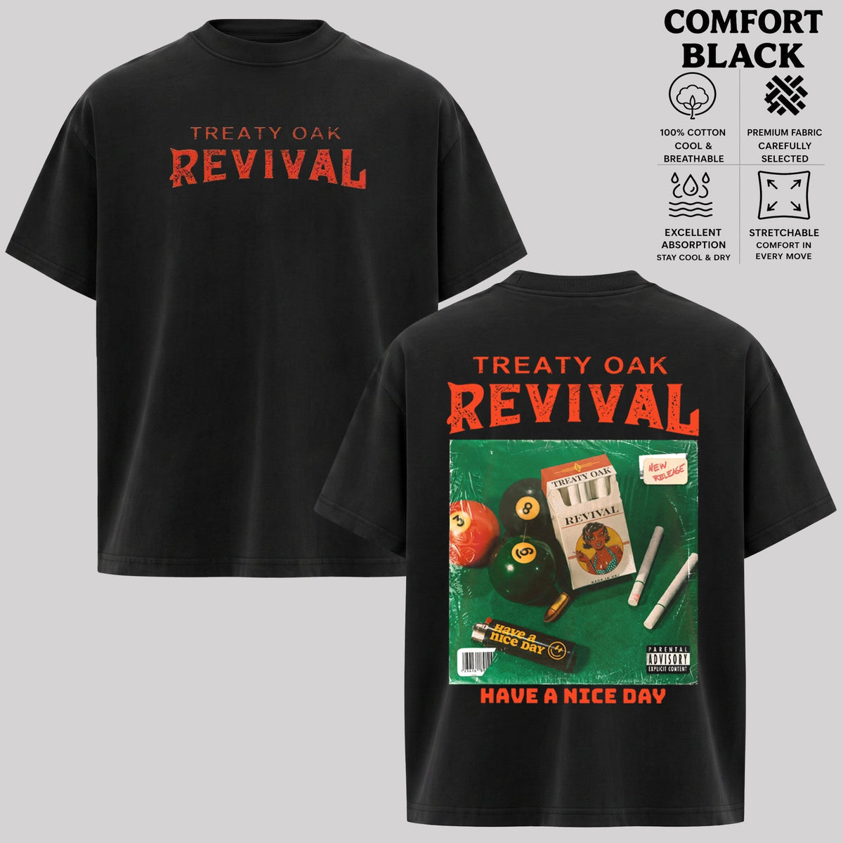 Treaty Oak Revival Have Nice Day Graphic T-Shirt & Hoodie