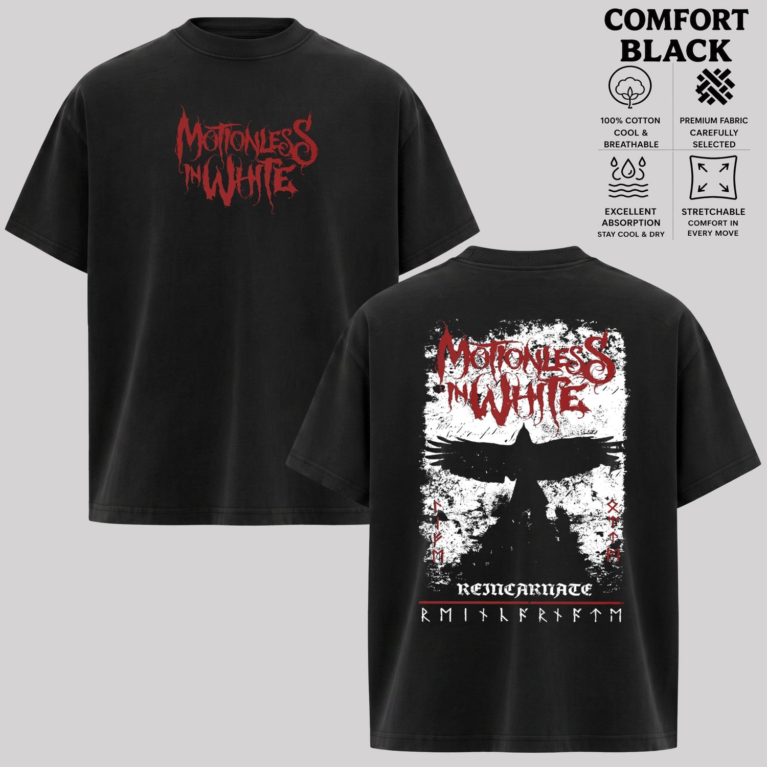 Retro Motionless in White Phoenix T-Shirts , MIW T-Shirt & Hoodie