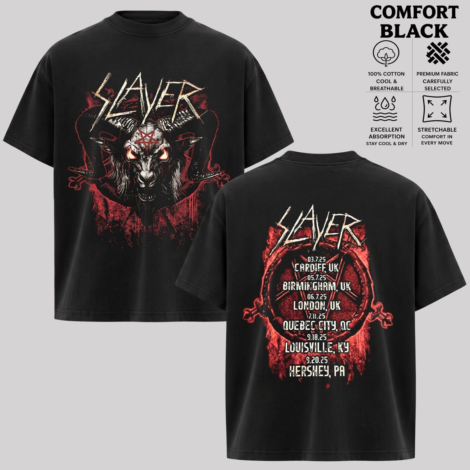 Slayer Band T-Shirt & Hoodie