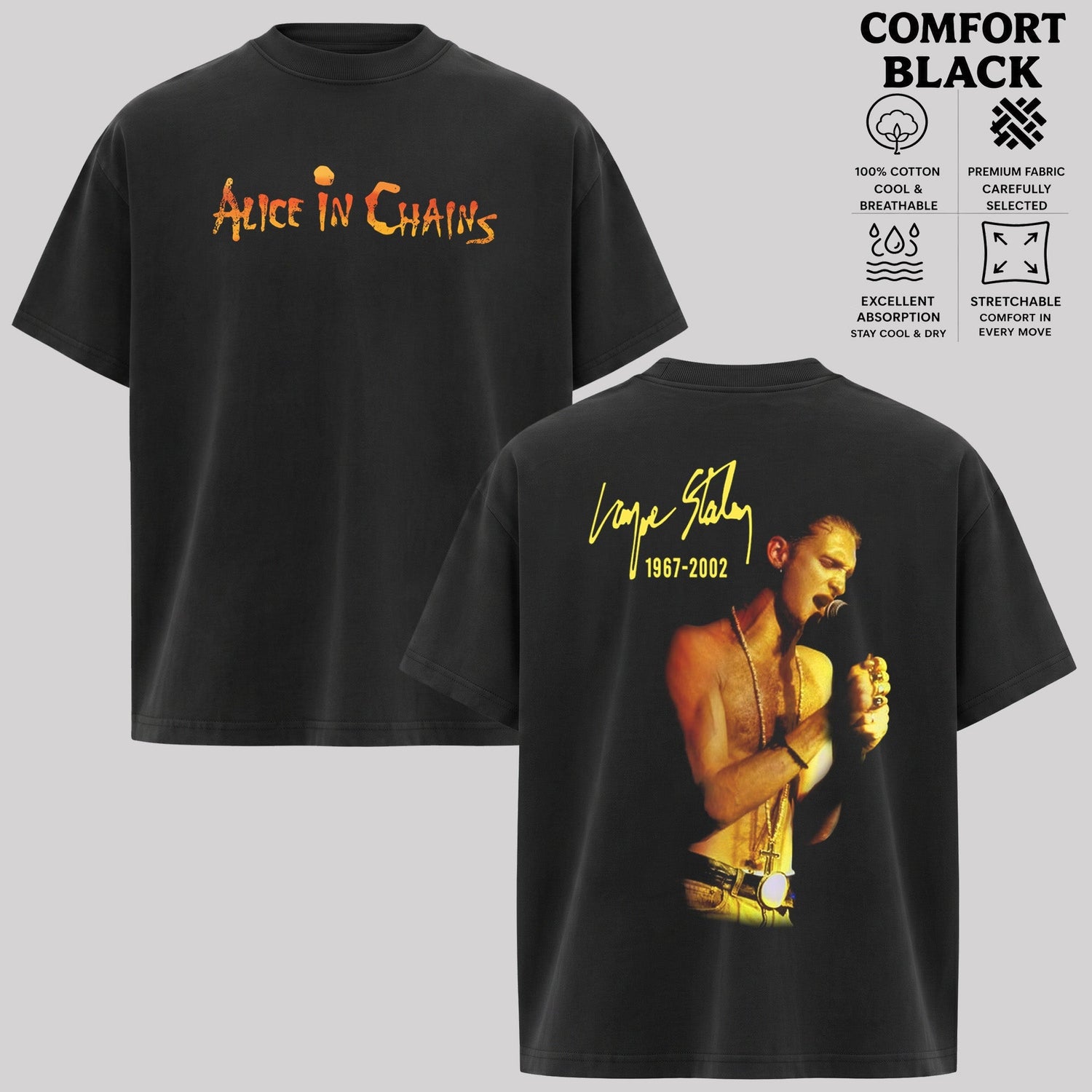 Vintage Layne Staley Alice In Chains 2002 T-Shirt & Hoodie