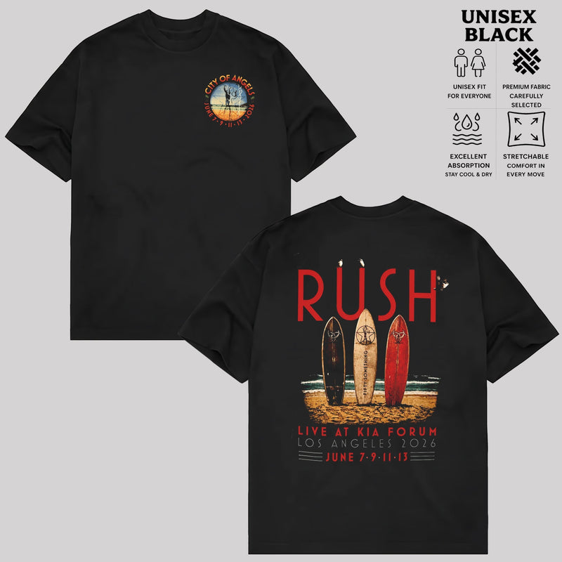 Rush Los Angeles 2026 Tour Shirt & Hoodie