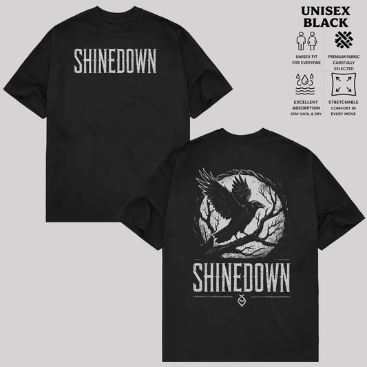 Shinedown Crow Graphic T-shirt & Hoodie