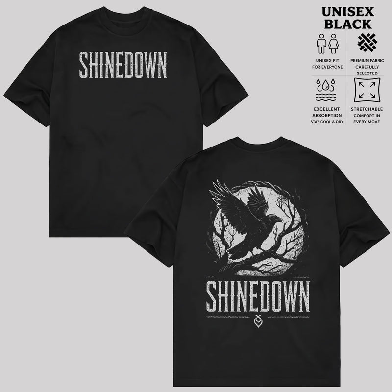 Shinedown Crow Graphic T-shirt & Hoodie