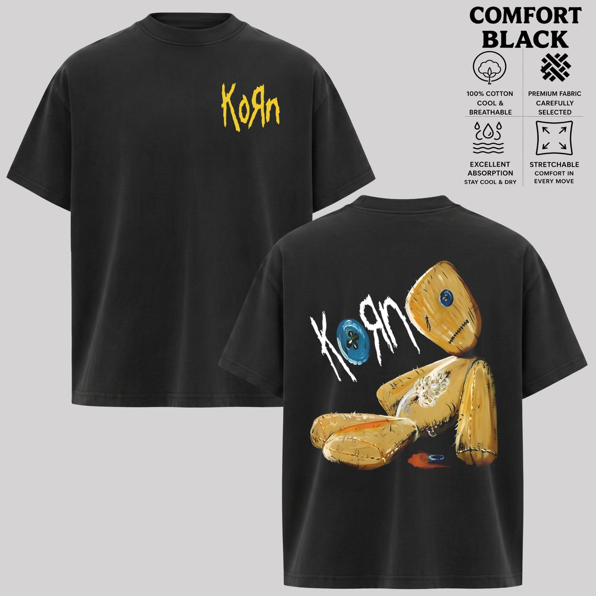 Korn Voodoo Doll Graphic T-Shirt & Hoodie