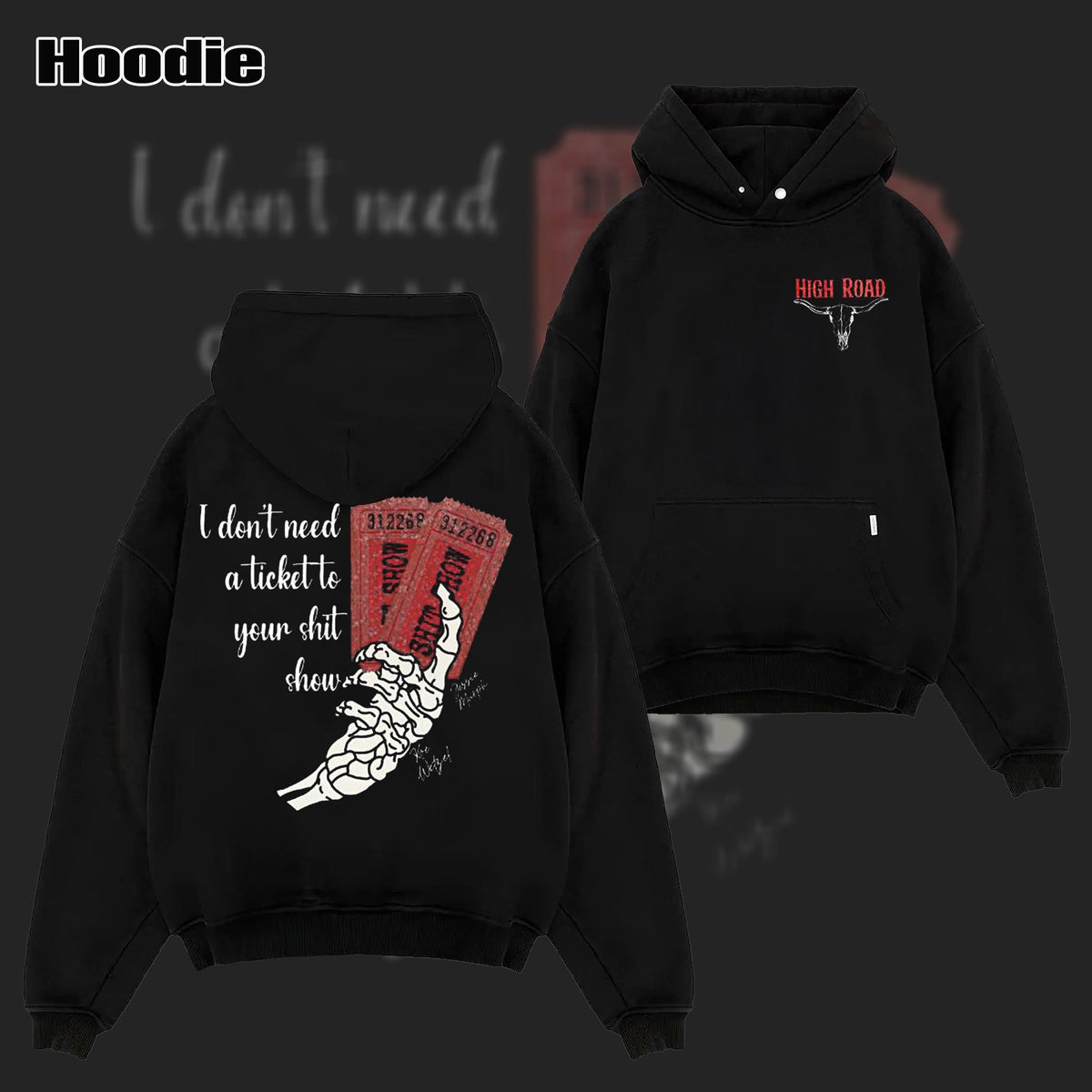 Vintage K0e WetzeI High Road Both Sided T-shirt & Hoodie