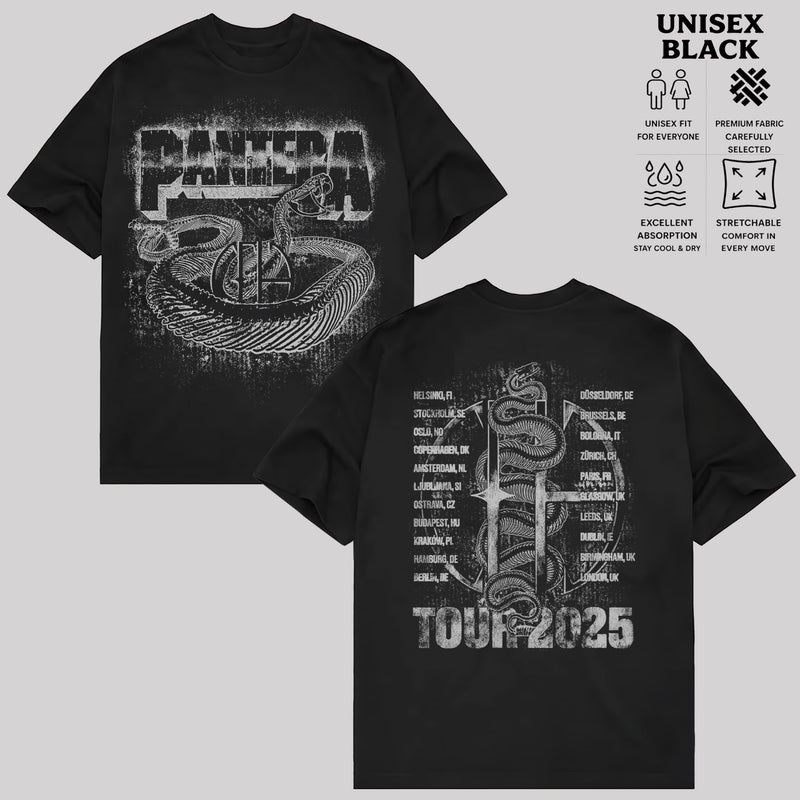Pantera Tour 2025 Graphic T-Shirt & Hoodie