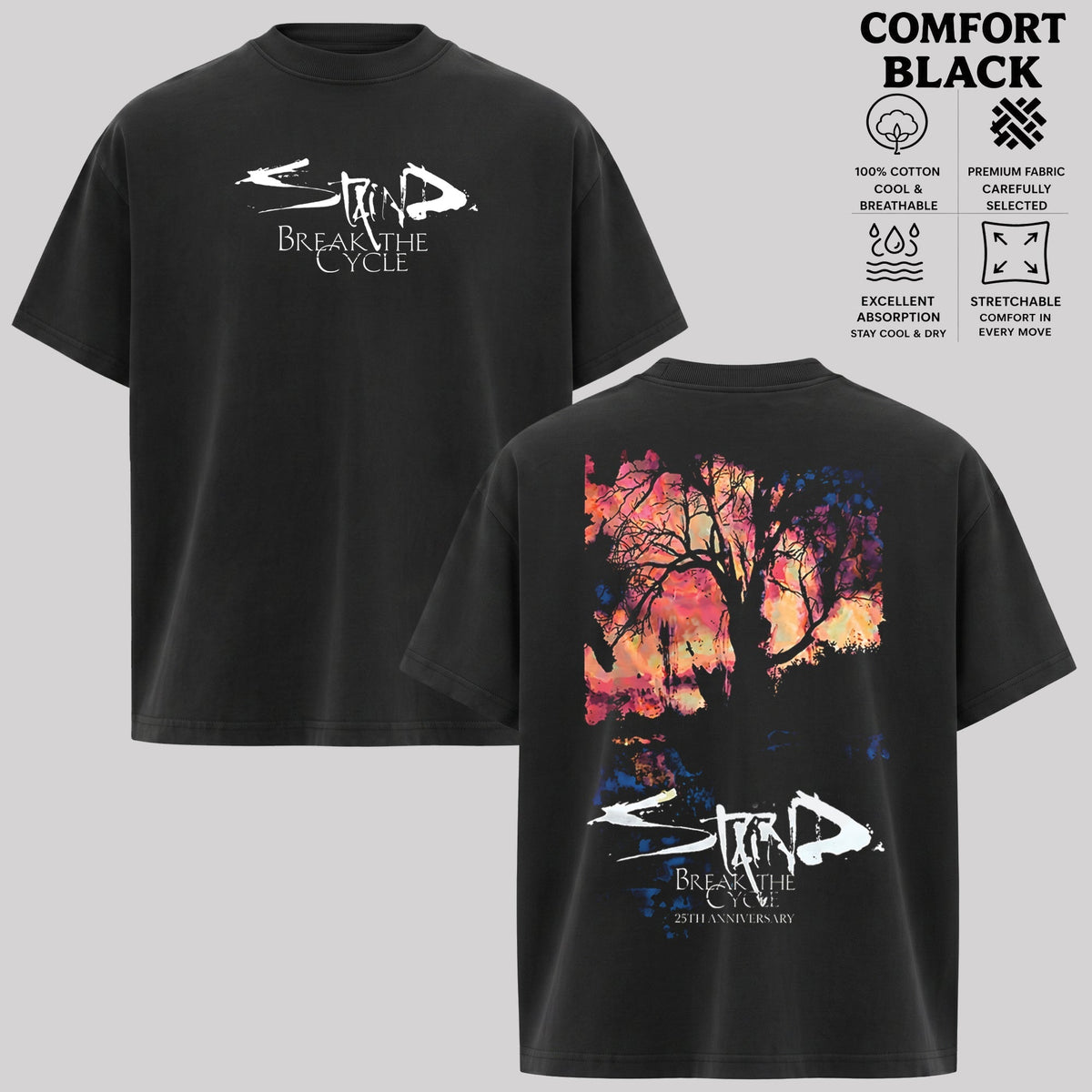 Staind Break The Cycle 25th Anniversary T-Shirt & Hoodie