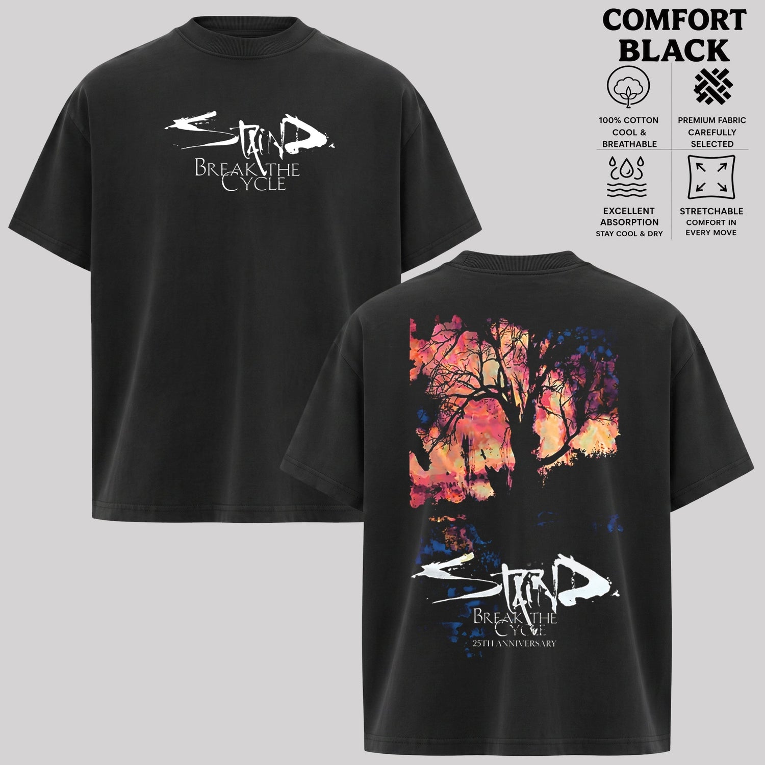 Staind Break The Cycle 25th Anniversary T-Shirt & Hoodie