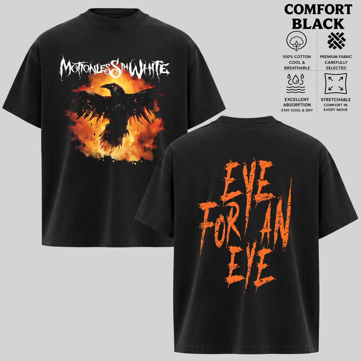 Retro Motionless in White Eye For An Eye Classic T-shirt , MIW T-Shirt & Hoodie