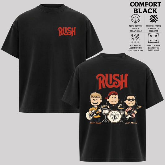 Rush Funny Band Graphic Tee & Hoodie