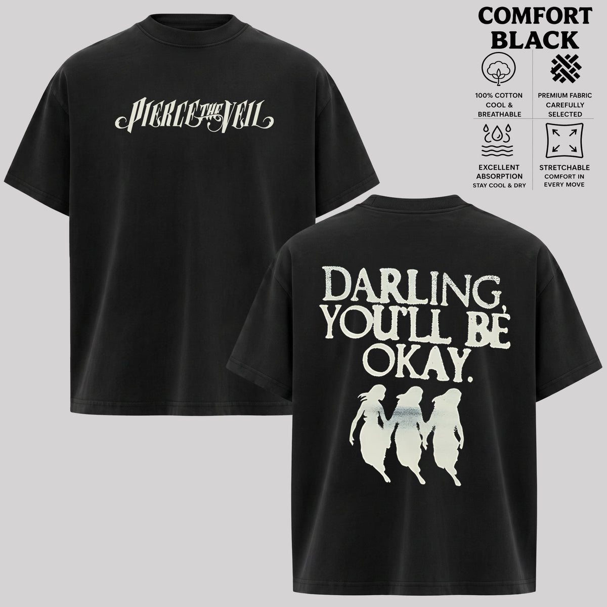 Pierce the Veil Darling You'll Be Okay Graphic T-Shirt & Hoodie