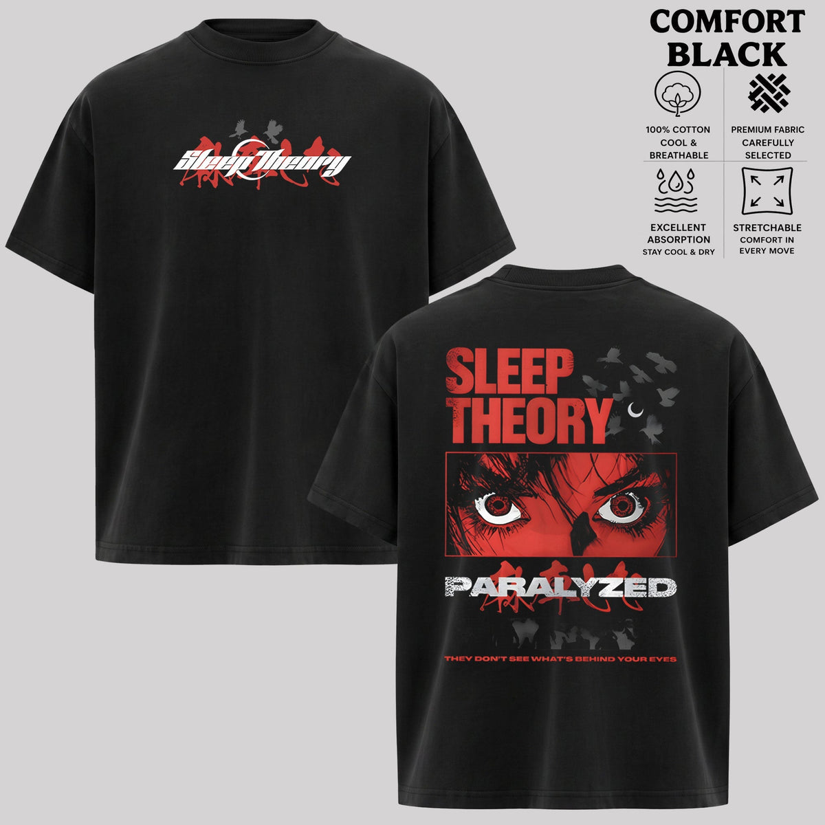 Vintage Sleep Theory Merch Store Paralyzed Anime T-Shirt & Hoodie