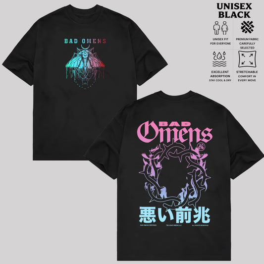 Retro Bad Omens Thorn Crown Boyfriend Fit Girls T-Shirt & Hoodie