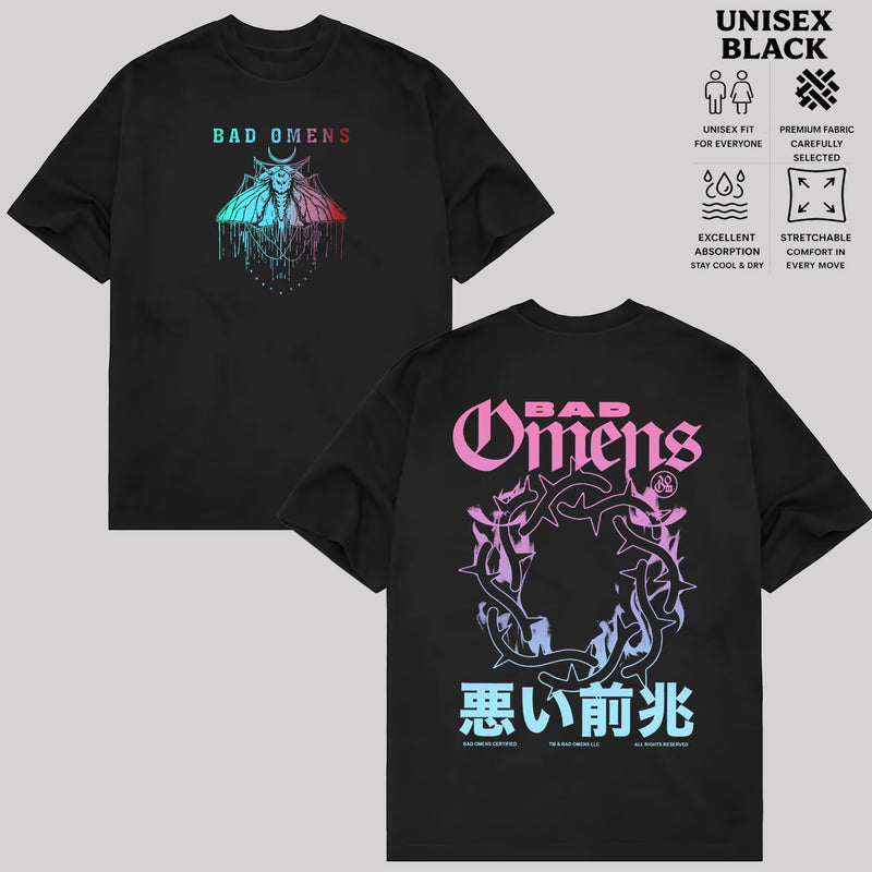 Retro Bad Omens Thorn Crown Boyfriend Fit Girls T-Shirt & Hoodie