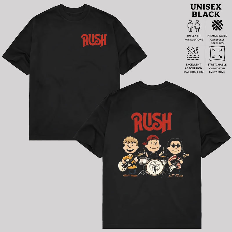 Rush Funny Band Graphic Tee & Hoodie