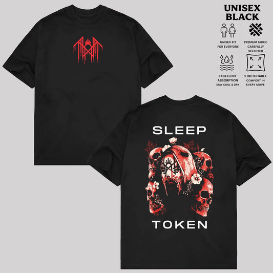 Sleep Token Red Reaper Skull Graphic T-Shirt & Hoodie