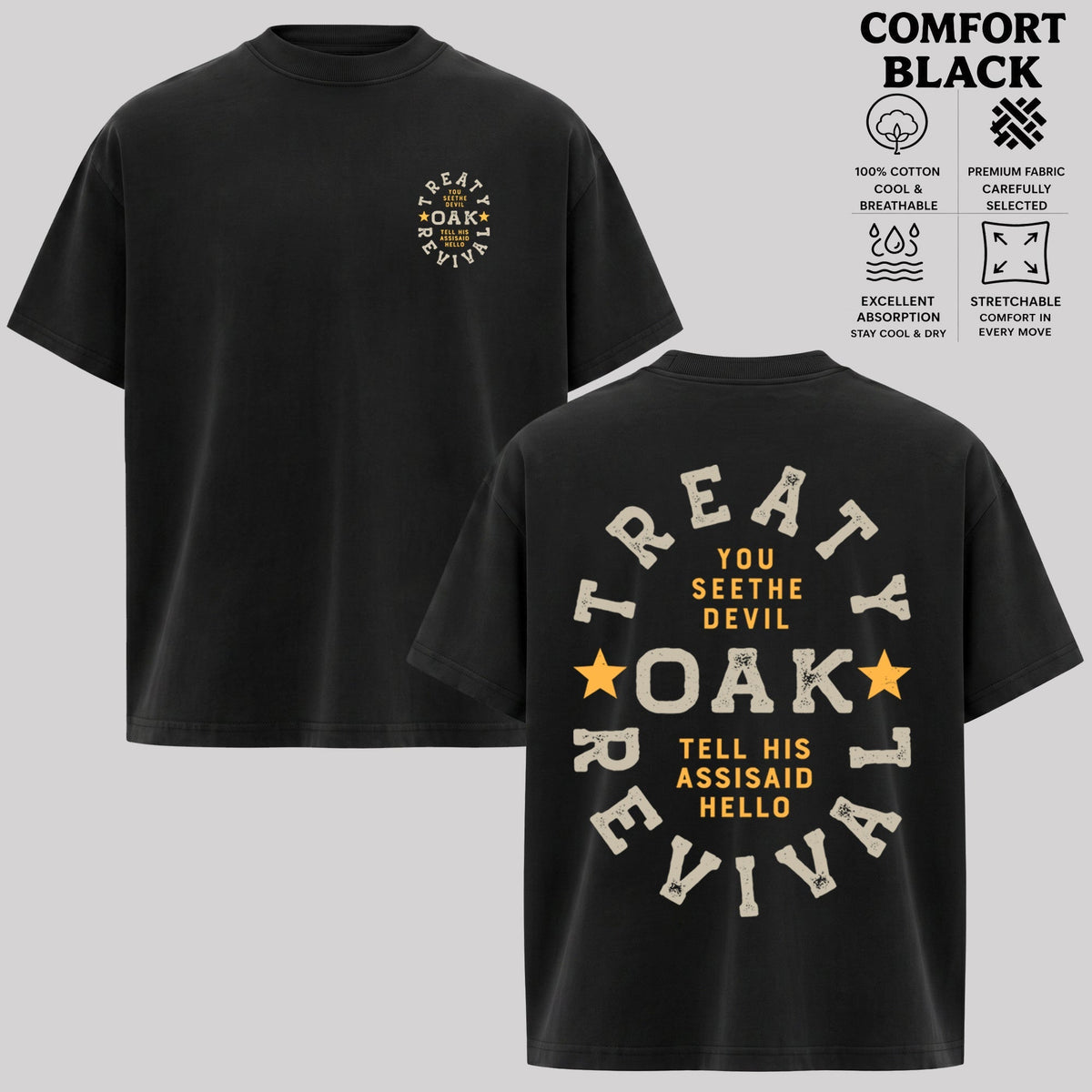 ReTro Treaty Oak Revival Merch Hello Shirt & Hoodie