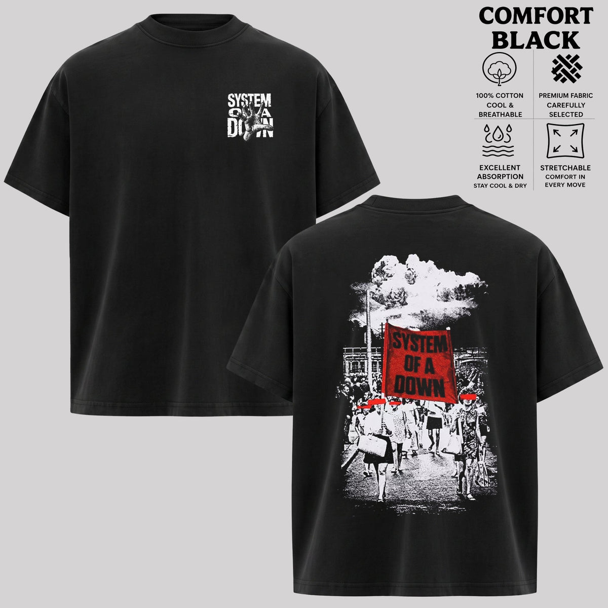 System Of A Down Protest Art T-Shirt & Hoodie