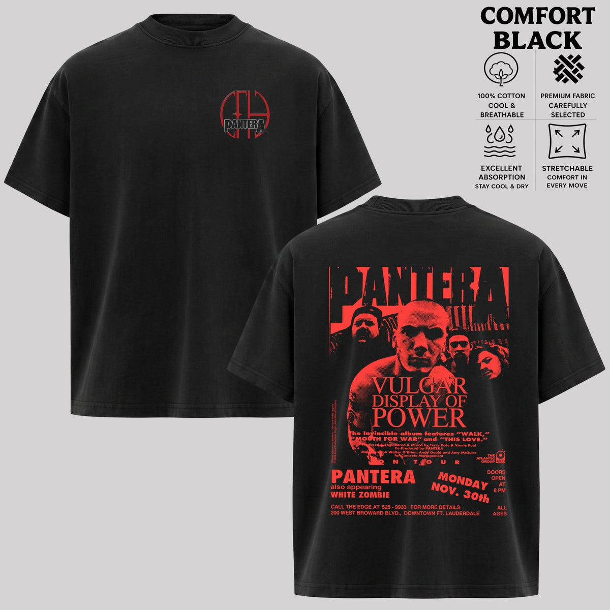 Pantera Vulgar Display of Power T-Shirt & Hoodie
