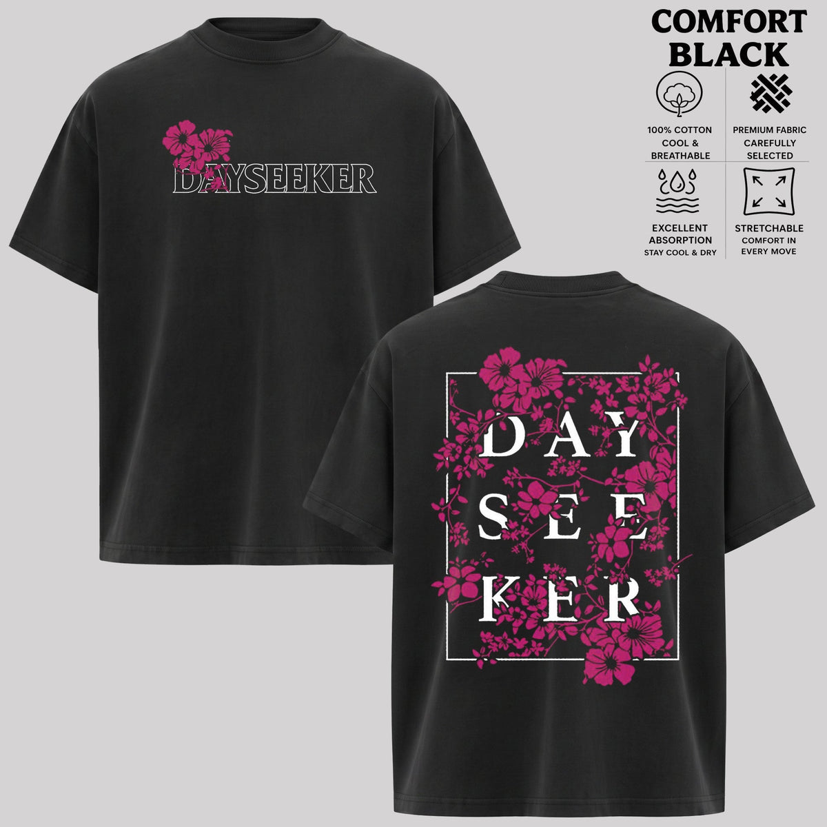 Dayseeker Floral Graphic T-Shirt & Hoodie