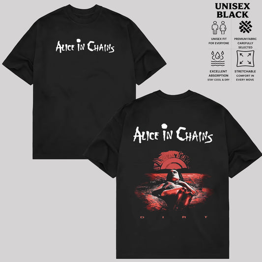 Retro Alice In Chains Rock Heavy Metal Grunge Alternative Band T-Shirt & Hoodie