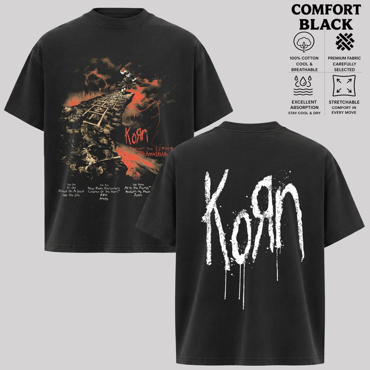 Korn Follow the Leader 25th Anniversary T-Shirt & Hoodie
