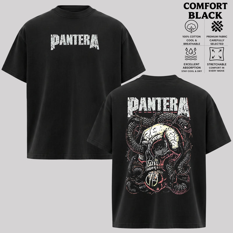 Pantera Vintage Skull Snake Graphic Tee & Hoodie