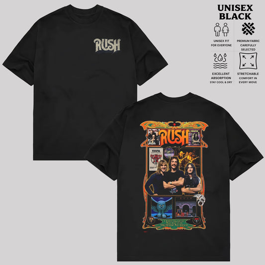 Rush Band Members Graphic Tee & Hoodie